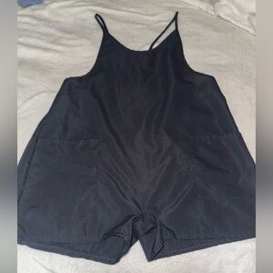 Dark navy/grayish Romper with pockets